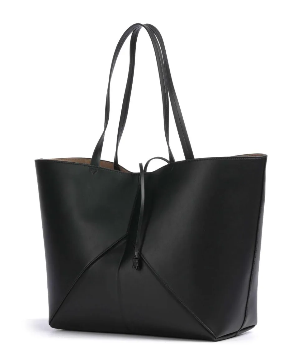 Seija L Shopper Lederimitat schwarz