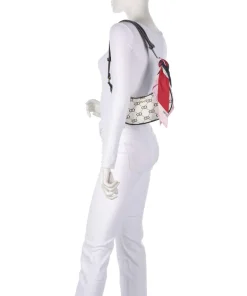 Selda Schultertasche Lederimitat creme