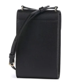 Serena Handytasche Saffiano Leder schwarz