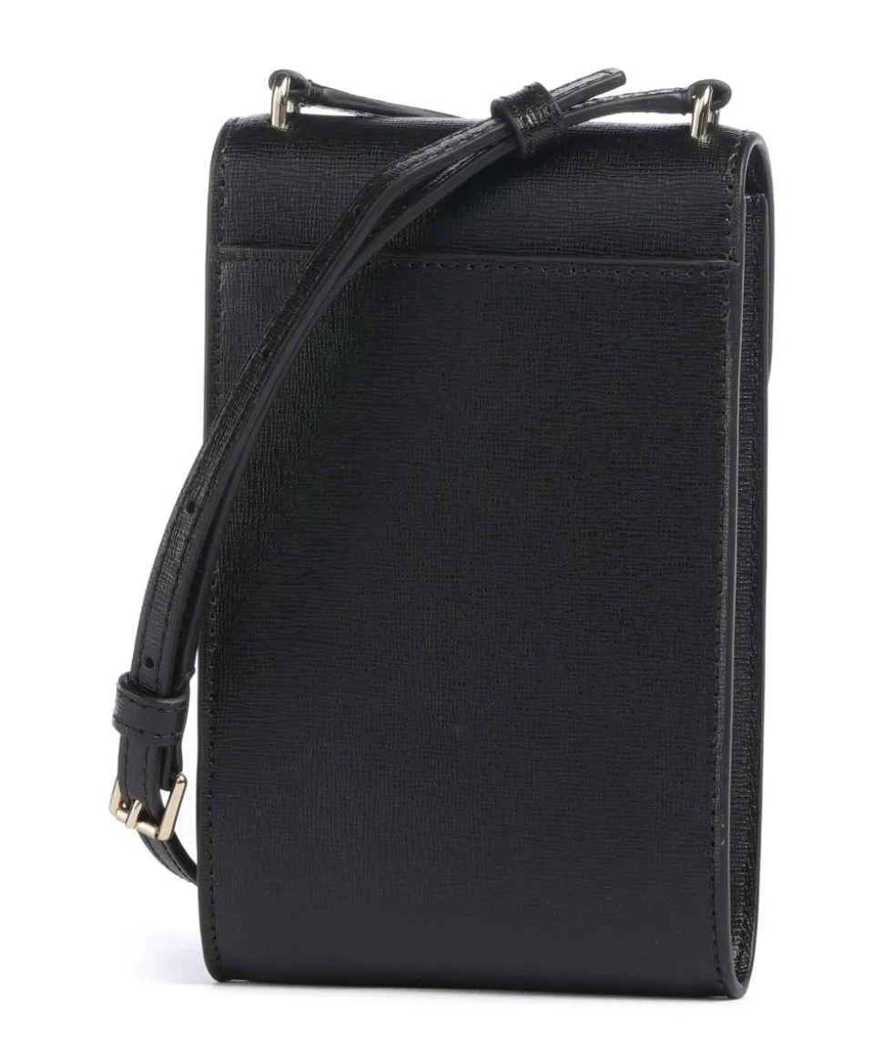 Serena Handytasche Saffiano Leder schwarz