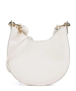 Sfera Mini Umhängetasche genarbtes Leder weiß