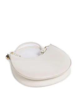 Sfera Mini Umhängetasche genarbtes Leder weiß