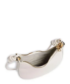 Sfera Mini Umhängetasche genarbtes Leder weiß