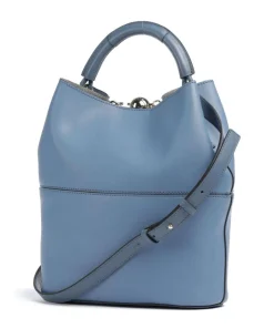 Sfera S Bucket bag fein genarbtes Leder jeans