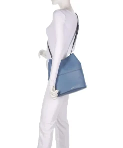 Sfera S Bucket bag fein genarbtes Leder jeans