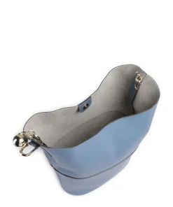 Sfera S Bucket bag fein genarbtes Leder jeans