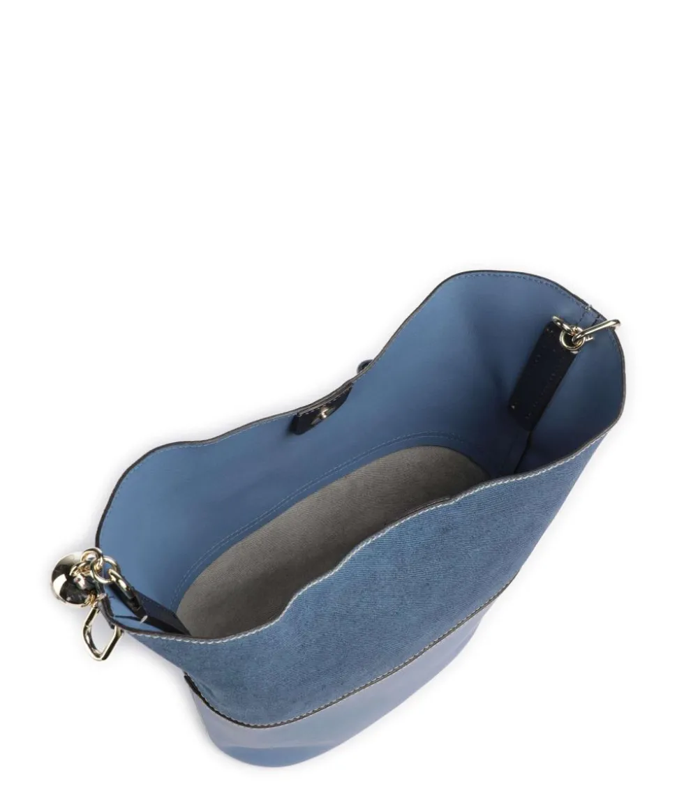 Sfera S Bucket bag Leder blaugrau