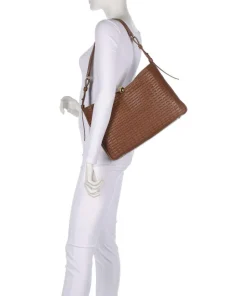 Sfera Soft L Beuteltasche fein genarbtes Leder cognac