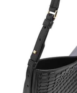 Sfera Soft L Beuteltasche fein genarbtes Leder schwarz