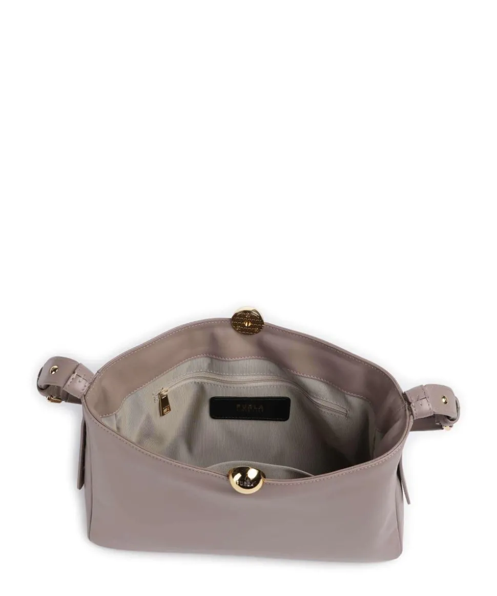 Sfera Soft M Beuteltasche fein genarbtes Leder taupe