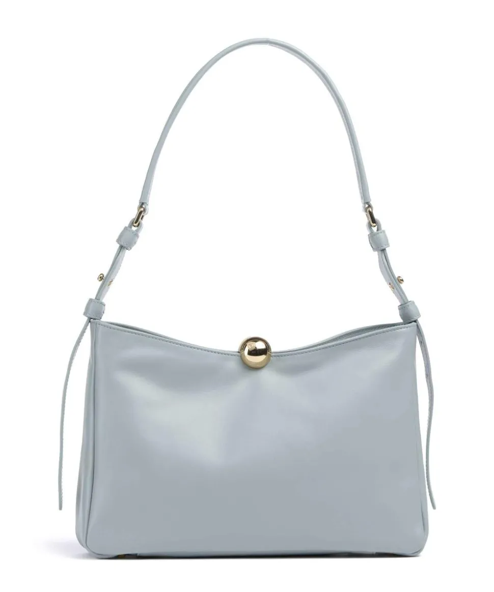 Sfera Soft M Beuteltasche fein genarbtes Leder blaugrau