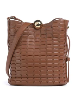 Sfera Soft Mini Bucket bag fein genarbtes Rindsleder braun