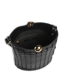 Sfera Soft Mini Bucket bag fein genarbtes Rindsleder schwarz