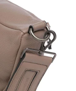 Sha Na Na Umhängetasche fein genarbtes Leder taupe