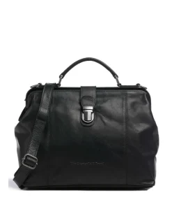 Shaun Handtasche Pull-Up Rindsleder schwarz