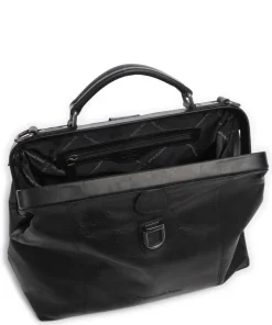 Shaun Handtasche Pull-Up Rindsleder schwarz