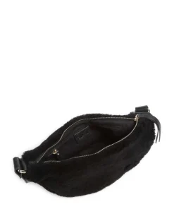 Shearling By My Side Umhängetasche Fell, genarbtes Rindsleder schwarz