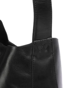 Shelby Beuteltasche fein genarbtes Rindsleder schwarz