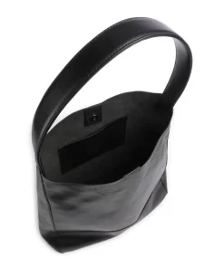 Shelby Beuteltasche fein genarbtes Rindsleder schwarz