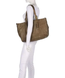 Shopper fein genarbtes Rindsleder olivgrün