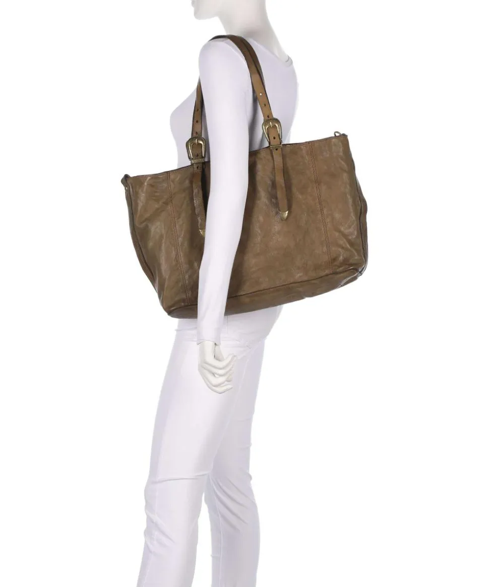 Shopper fein genarbtes Rindsleder olivgrün