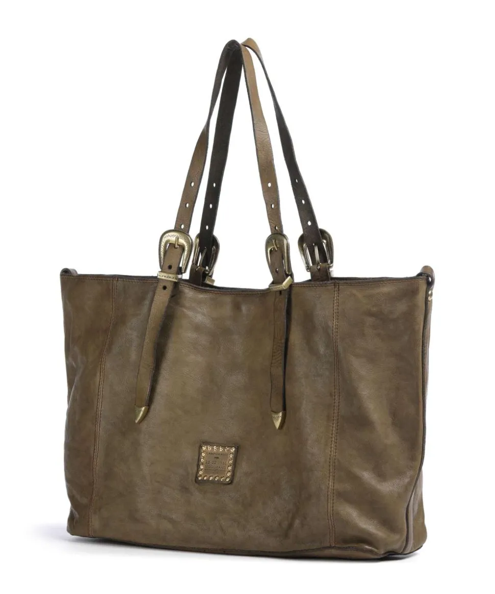 Shopper fein genarbtes Rindsleder olivgrün