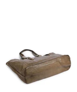 Shopper fein genarbtes Rindsleder olivgrün