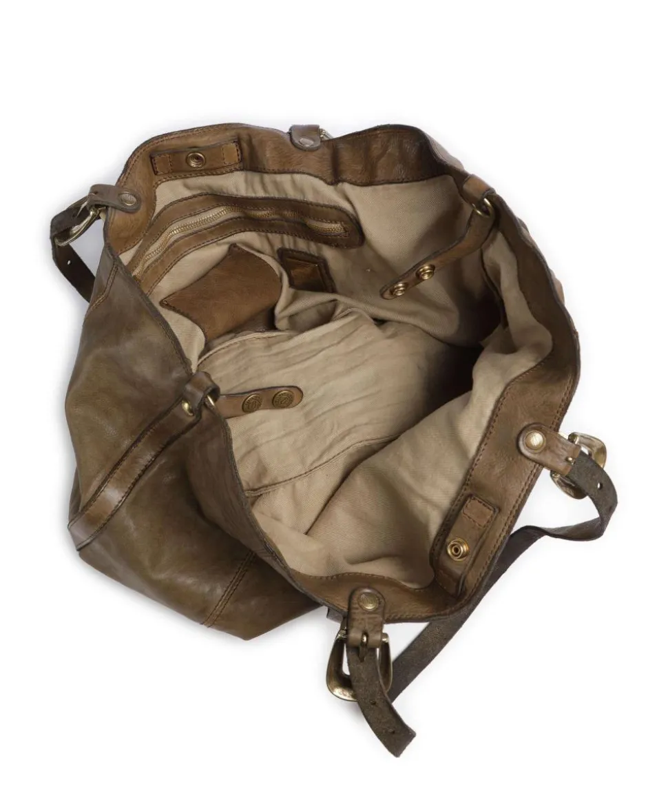 Shopper fein genarbtes Rindsleder olivgrün