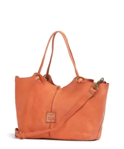 Shopper fein genarbtes Rindsleder orange