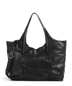 Shopper fein genarbtes Rindsleder schwarz