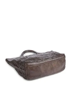 Shopper fein genarbtes Rindsleder dunkelgrau