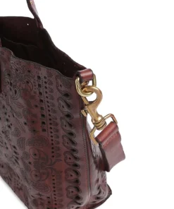 Shopper fein genarbtes Rindsleder dunkelrot