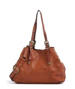 Shopper fein genarbtes Rindsleder cognac
