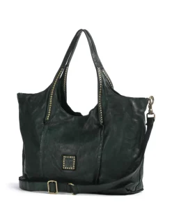 Shopper fein genarbtes Rindsleder dunkelgrün