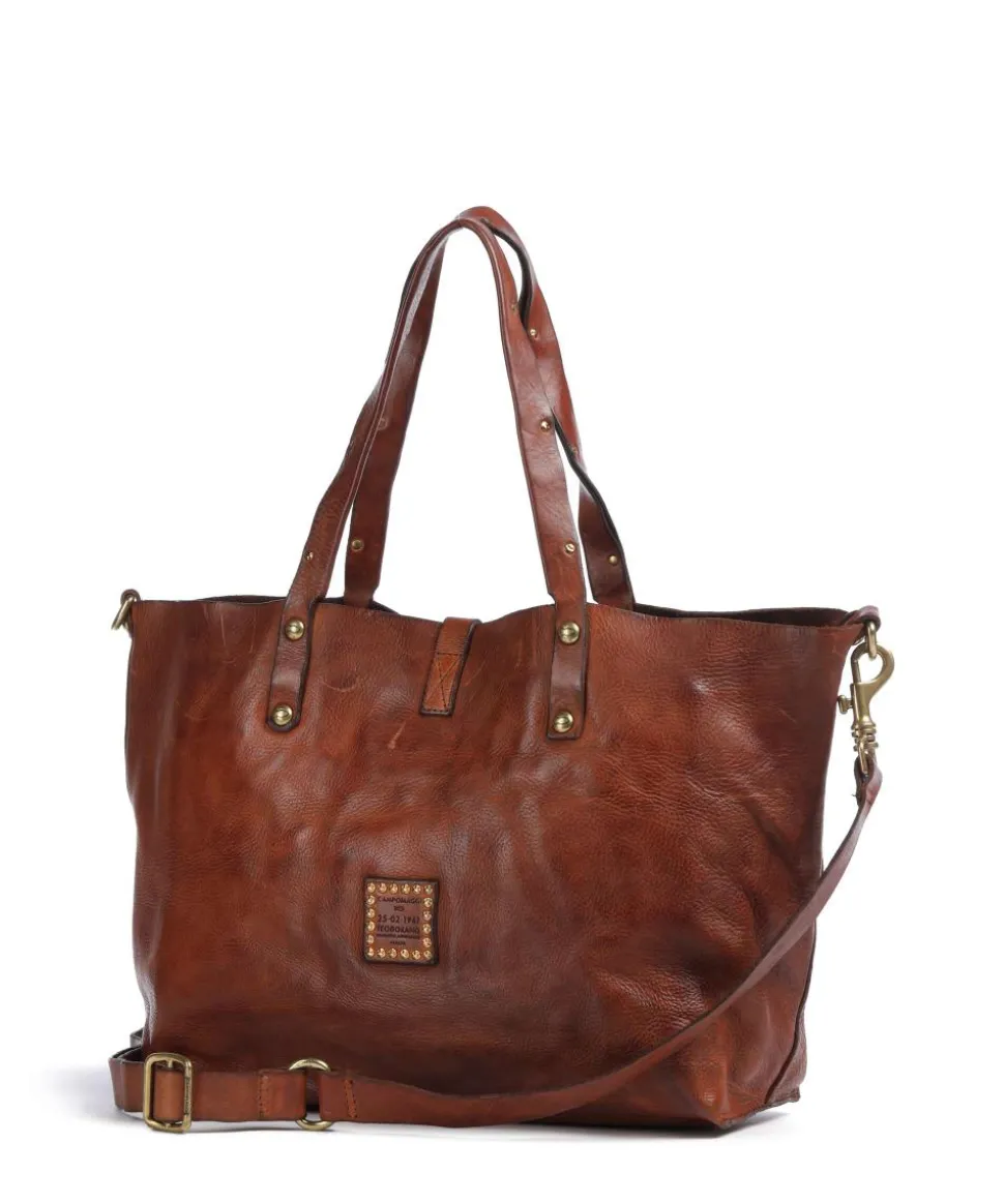 Shopper genarbtes Rindsleder cognac