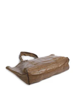 Shopper genarbtes Rindsleder olivgrün