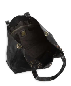 Shopper genarbtes Rindsleder schwarz