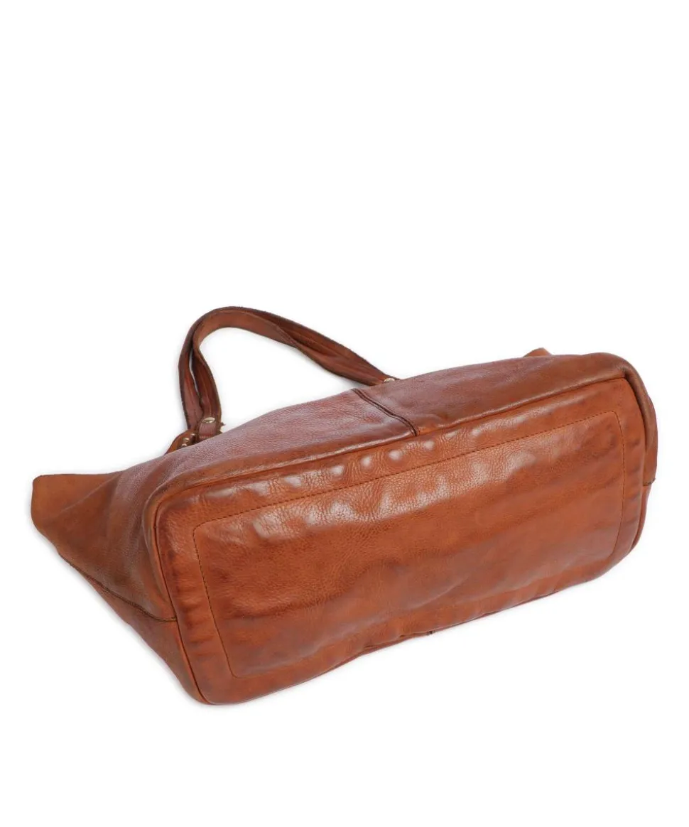 Shopper genarbtes Rindsleder cognac