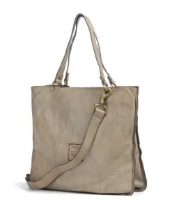 Shopper genarbtes Rindsleder beige