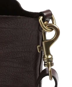 Shopper genarbtes Rindsleder dunkelbraun