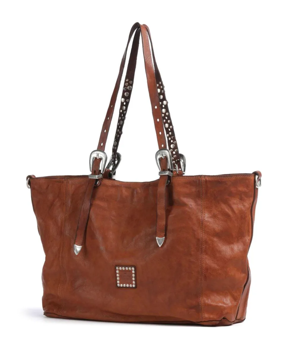 Shopper genarbtes Rindsleder cognac