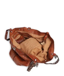 Shopper genarbtes Rindsleder cognac