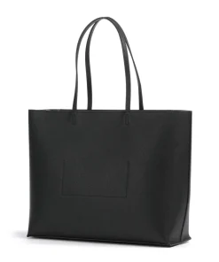 Shopper Lederimitat schwarz