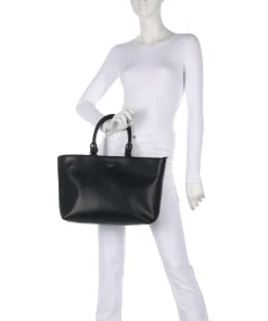 Shopper Lederimitat schwarz
