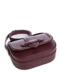 Sienna S Umhängetasche fein genarbtes Rindsleder brombeer