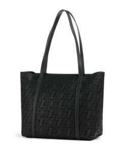 Silvye Shopper Lederimitat schwarz