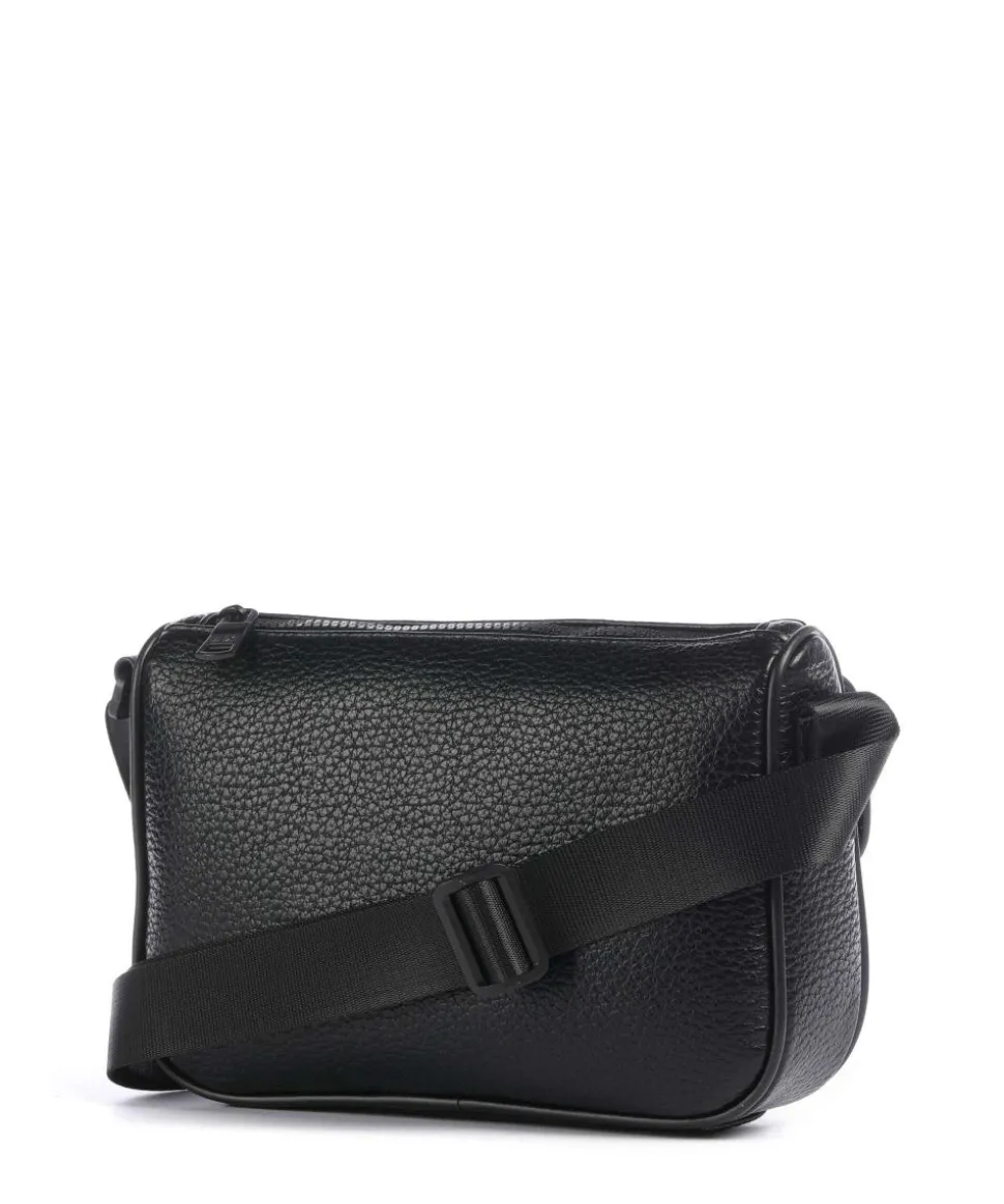 Simon Umhängetasche Lederimitat schwarz