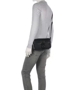 Simon Umhängetasche Lederimitat schwarz