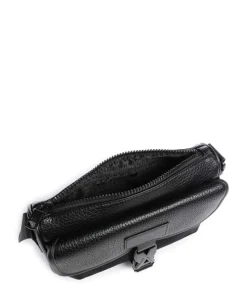 Simon Umhängetasche Lederimitat schwarz