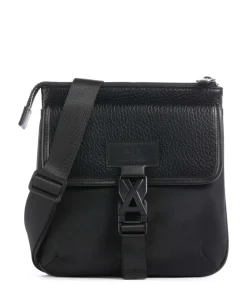 Simon Umhängetasche Lederimitat schwarz